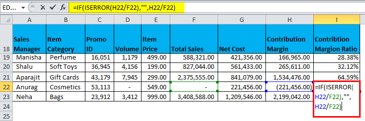 IFERROR Example 3-3