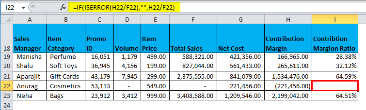 IFERROR Example 3-4