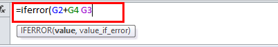 IFERROR Example 2-6