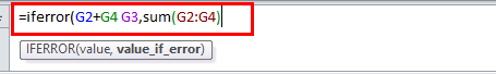 IFERROR Example 2-7