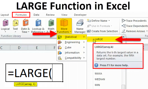 LARGE Function in Excel