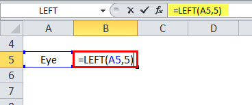 एक्सेल में लेफ्ट फ़ंक्शन उदाहरण 2-1