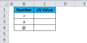 एक्सेल में एलएन उदाहरण 3-1