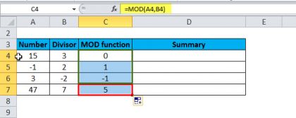 MOD in Excel (Formula, Examples) | How to Use MOD Function in Excel?