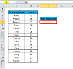 PERCENTILE in Excel (Formula, Examples) | How to Use PERCENTILE?