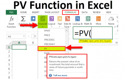 PV Function in Excel (Formula, Examples) | How to use PV?