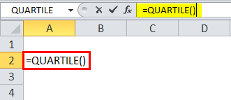 QUARTILE Formula