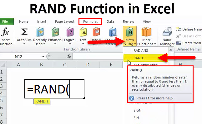 Rand Function Example Of