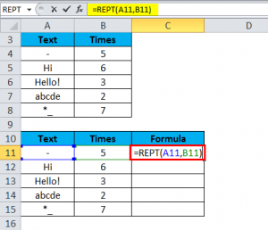 REPT in Excel (Formula,Examples) | How to Use REPT Function?