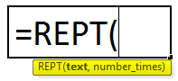 REPT Formula in Excel