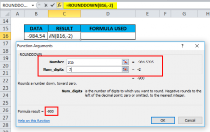 ROUNDDOWN in Excel (Formula, Examples) | How to Use ROUNDDOWN