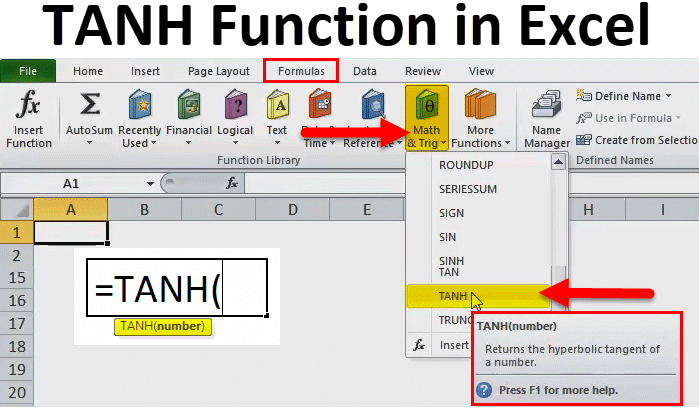 Tanh Function Formula Examples How To Use Tanh In Excel