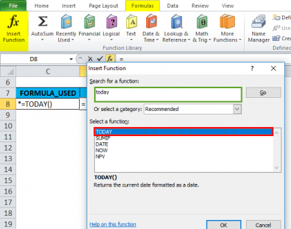 TODAY in excel (Formula, Examples) | How to Use TODAY Function