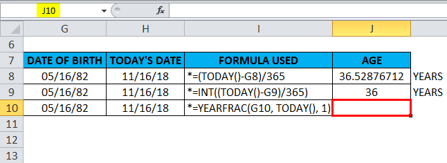 Excel TODAY function to insert today's date and more