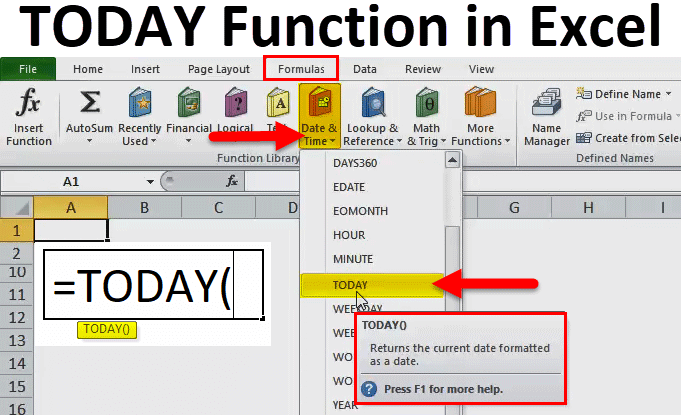 date function in excel for mac