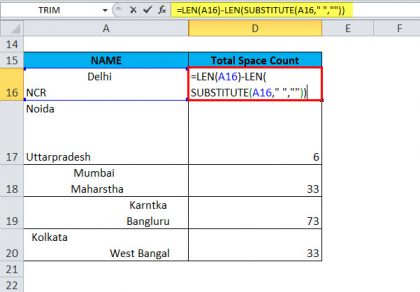 TRIM in Excel (Formula, Examples) | How to Use Excel TRIM Function?