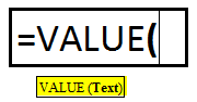 VALUE Formula