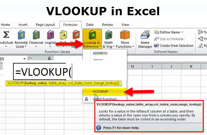 Excel vlookup How to
