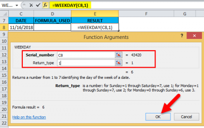 WEEKDAY in Excel (Formula,Examples) | How to Use WEEKDAY Function