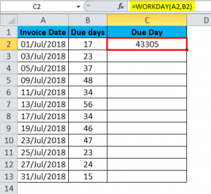 WORKDAY in Excel (Formula, Examples) | Use of WORKDAY Function