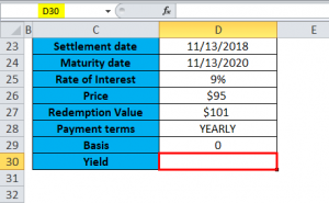 YIELD Function in Excel (Formula, Examples) | How to Use YIELD?