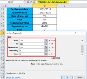 YIELD Function in Excel (Formula, Examples) | How to Use YIELD?