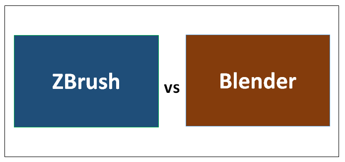 difference between zbrush and blender