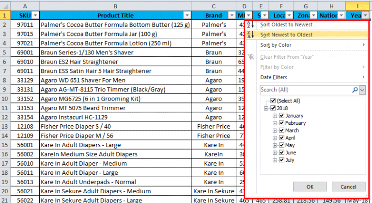 AutoFilter in Excel (Examples) | How to Use AutoFilter?