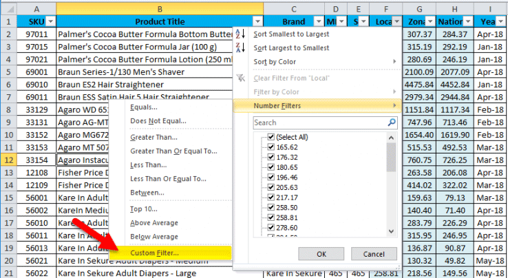 Autofilter In Excel Examples How To Use Autofilter 3527