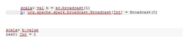 Broadcast a variable 2