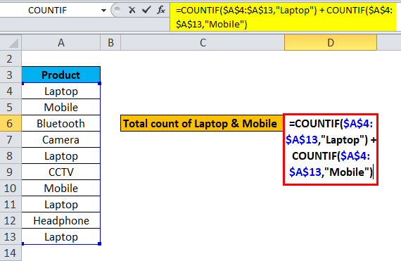 Countif With Multiple Criteria Formula Examples How To Use