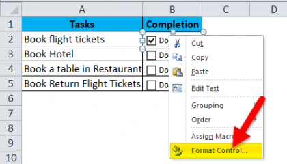 CheckBox in Excel (Examples) | How to Create CheckBox in Excel?