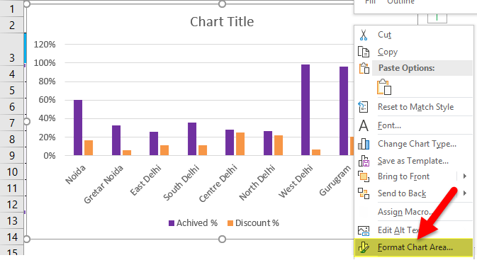 Clustered Column Chart Example 1-13