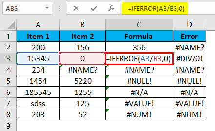 Errors In Excel Types Examples How To Correct Errors In Excel