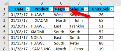 Data Filter in Excel (Examples) | How to Add Data Filter in Excel?