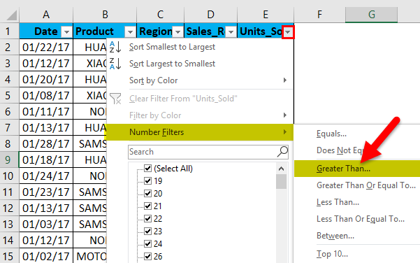 Data Filter Example 2