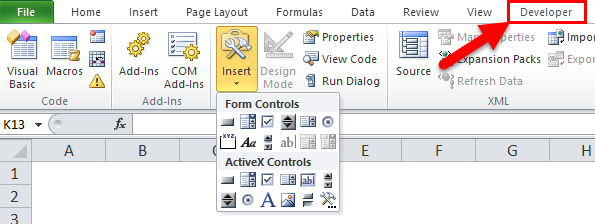 make a radio button in excel for mac