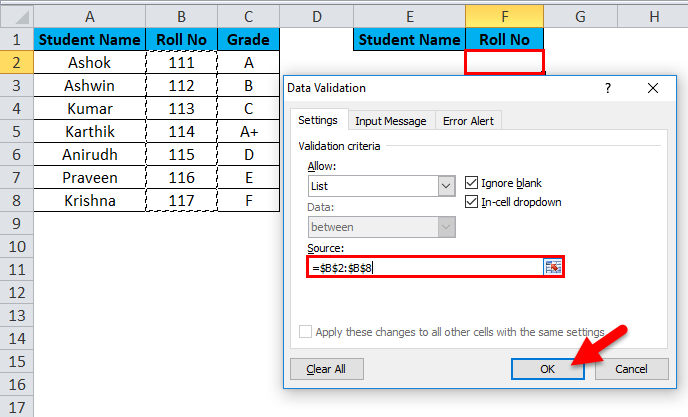 Drop Down List Examples