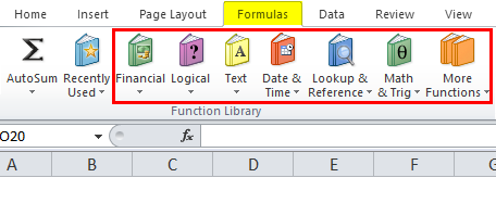 Formulas in Excel