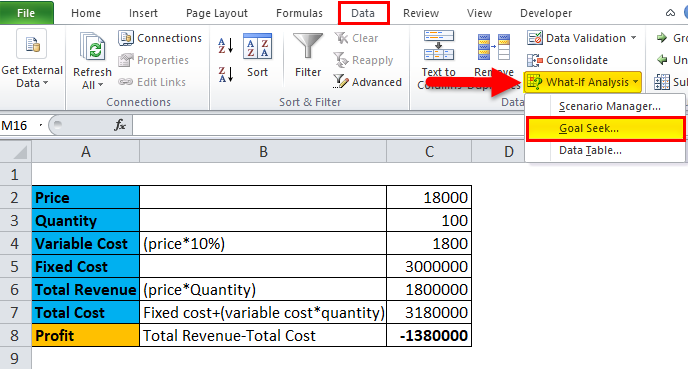 use goal seek excel