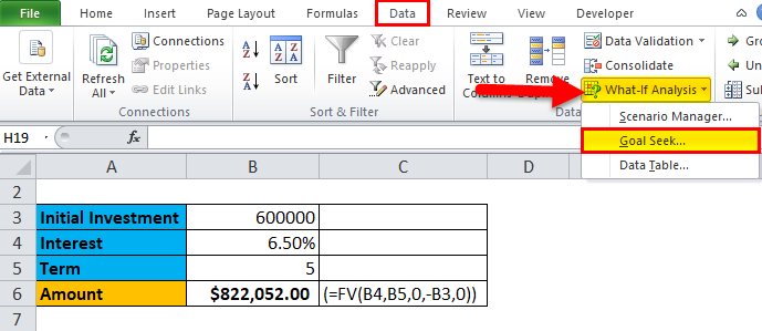 Goal Seek Effective Interest Rate