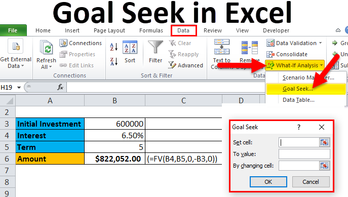 how to usehow to use goal seek excel