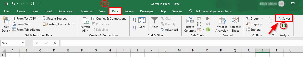 How to Add Solver in Excel Step 4-2