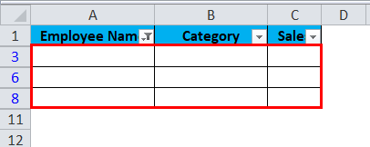 Remove Blank Rows Example 2-6