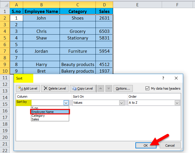 how to delete rows with no data in excel