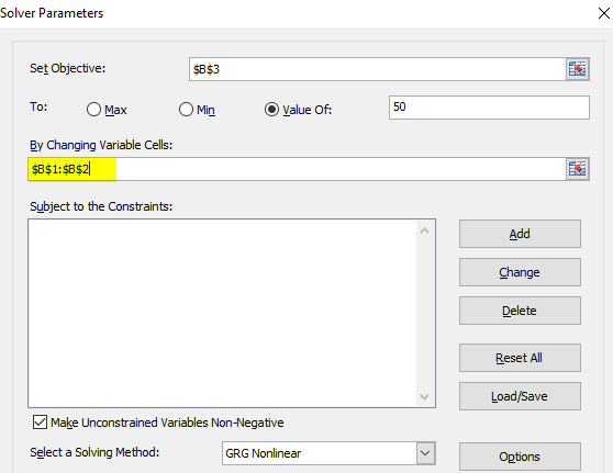 Solver Example 1-6