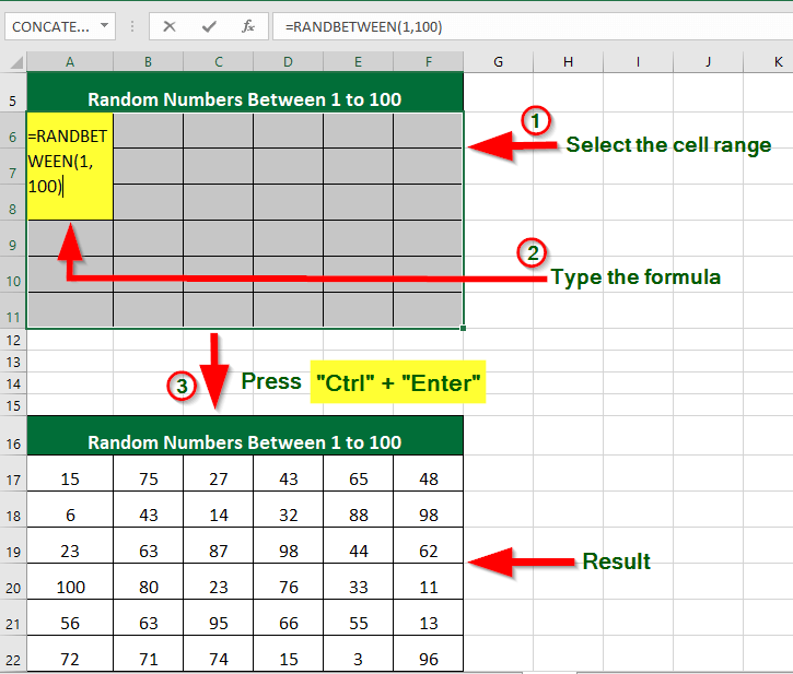 Generate Random Numbers In Excel Examples And Template