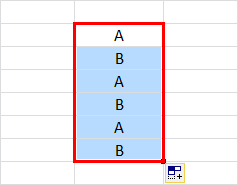 एक्सेल में ऑटोफिल AF.23