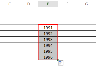 Excel.3 में ऑटो भरें