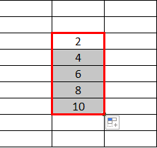 Auto Fill in Excel.5